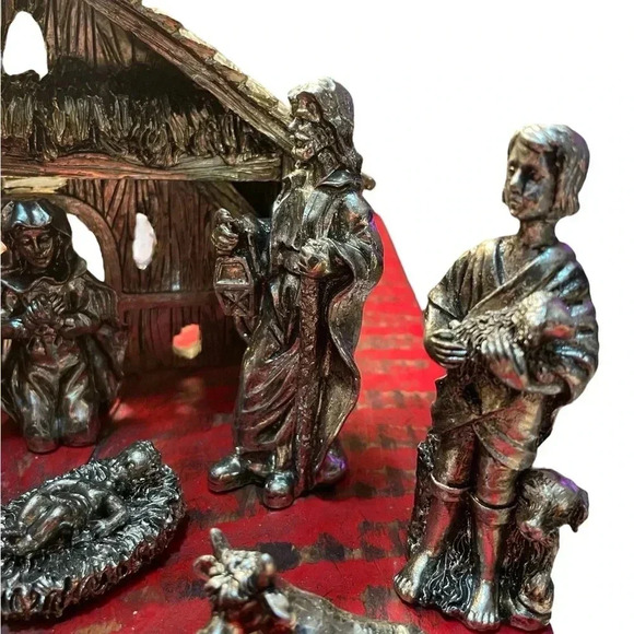 International Silver Co 11 Pc Nativity Set Christmas Decor offers welcome - Picture 3 of 9